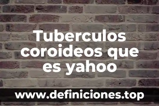 Que es la isomeria optica yahoo 7 Tuberculos coroideos que es yahoo