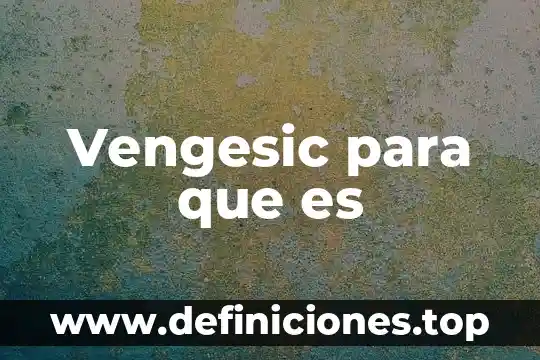 Vengesic para que es