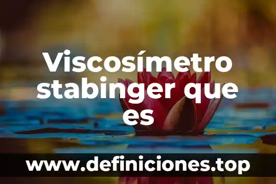 Viscosímetro stabinger que es
