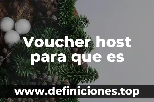 Voucher host para que es