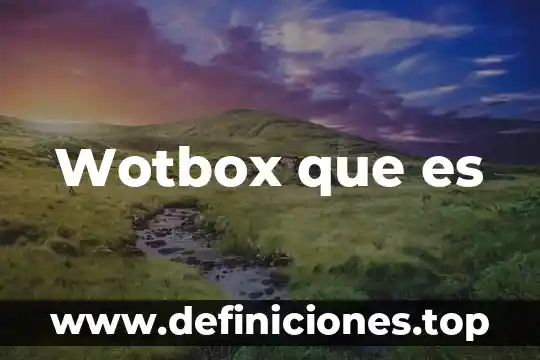Wotbox que es