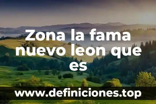 Zona la fama nuevo leon que es