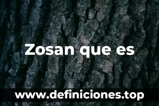 Que es por unamidad 7 Zosan que es
